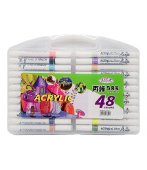 Marker Acrilic 48 culori, cutie plastic, ML50-7